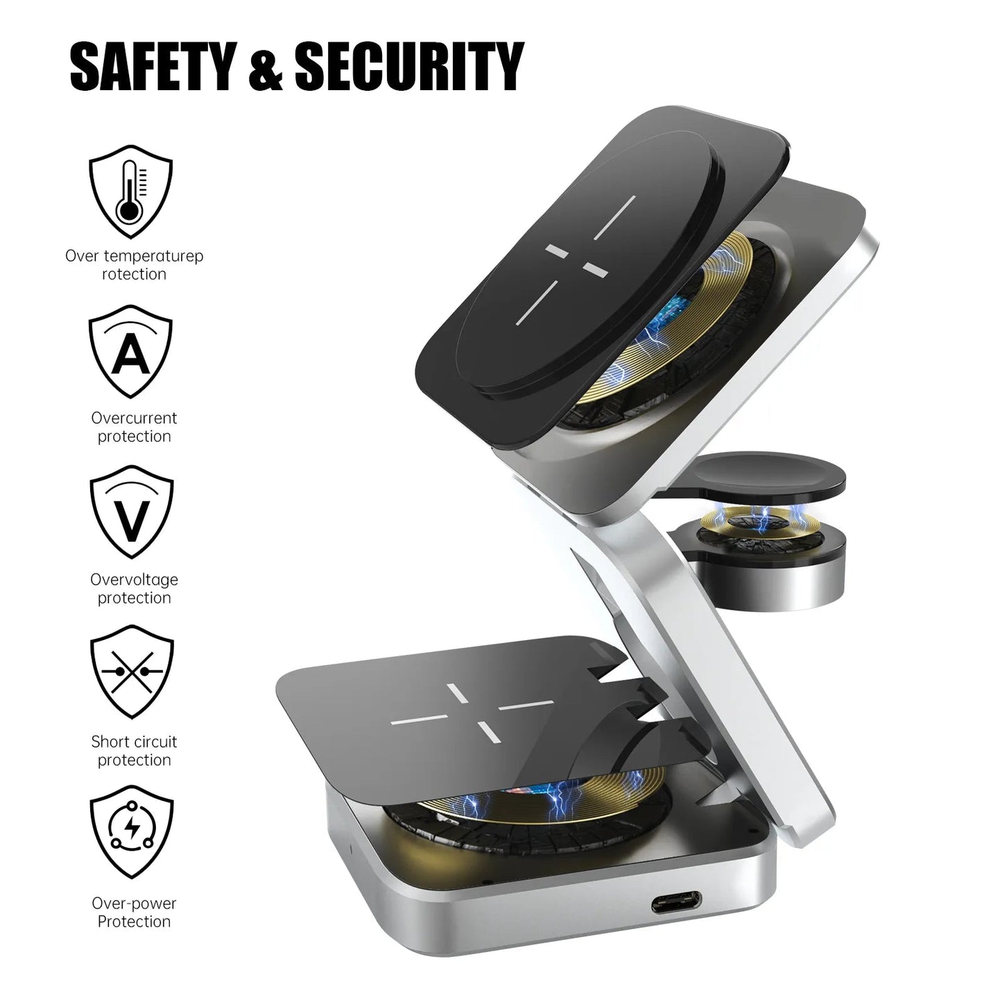 3 in 1 Wireless Charging Station - Electronics Niche