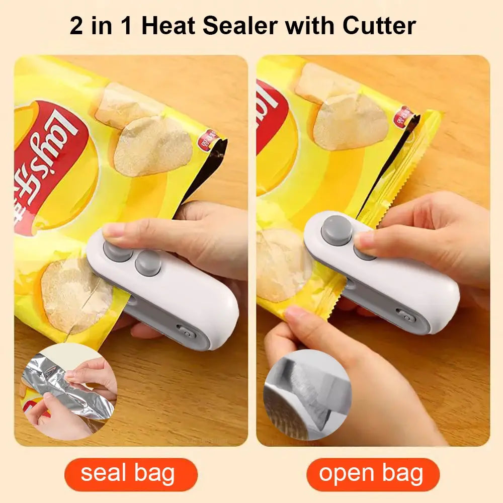 2 in 1 Heat Sealer With Cutter - Electronics Niche