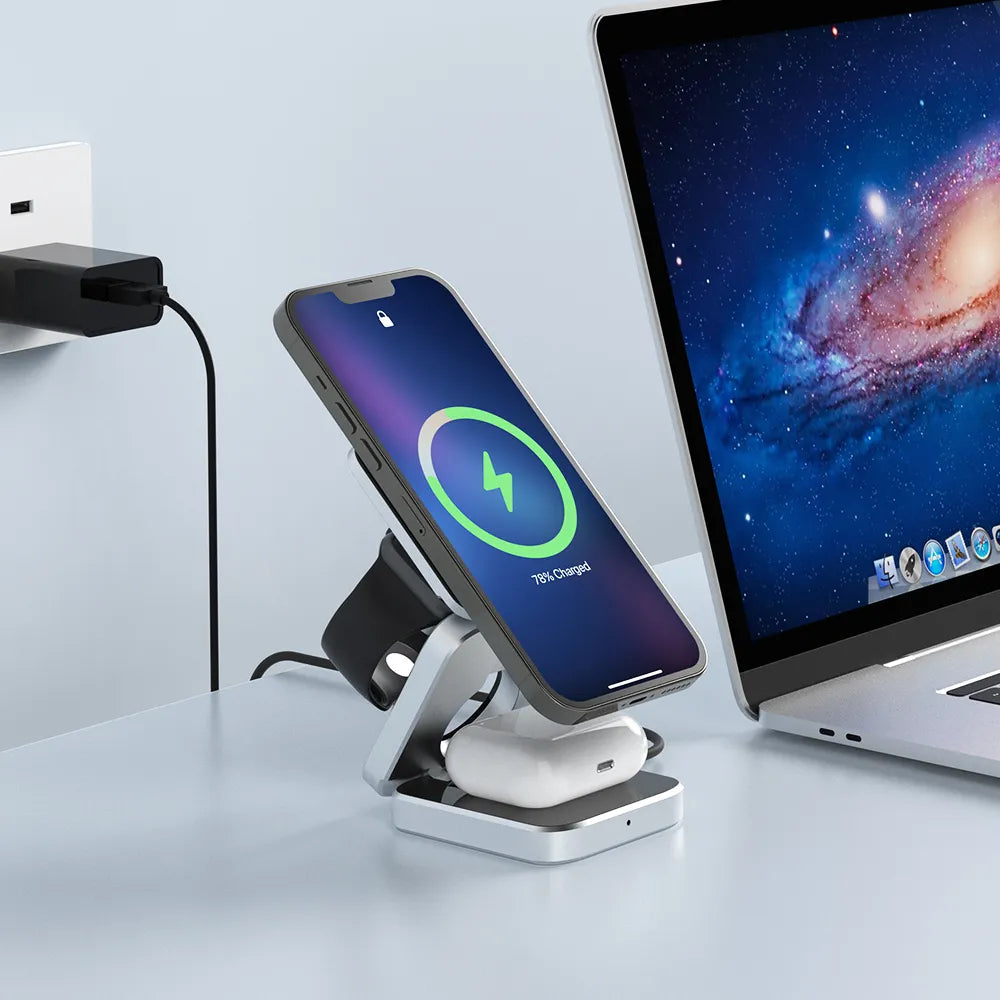 3 in 1 Wireless Charging Station - Electronics Niche
