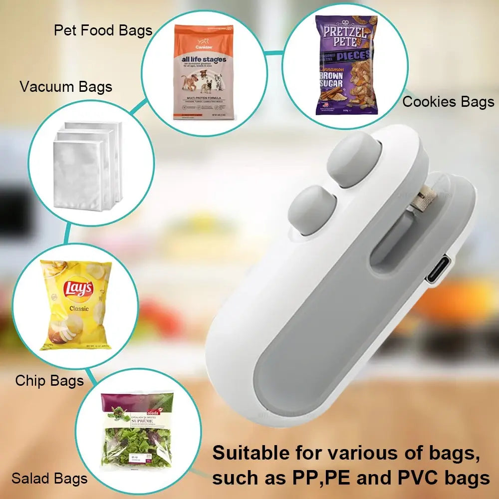 2 in 1 Heat Sealer With Cutter - Electronics Niche