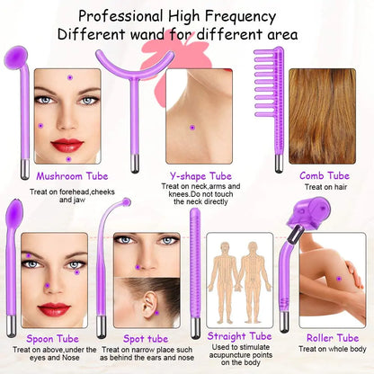 7-in-1 High Frequency Acne Wand - Electronics Niche