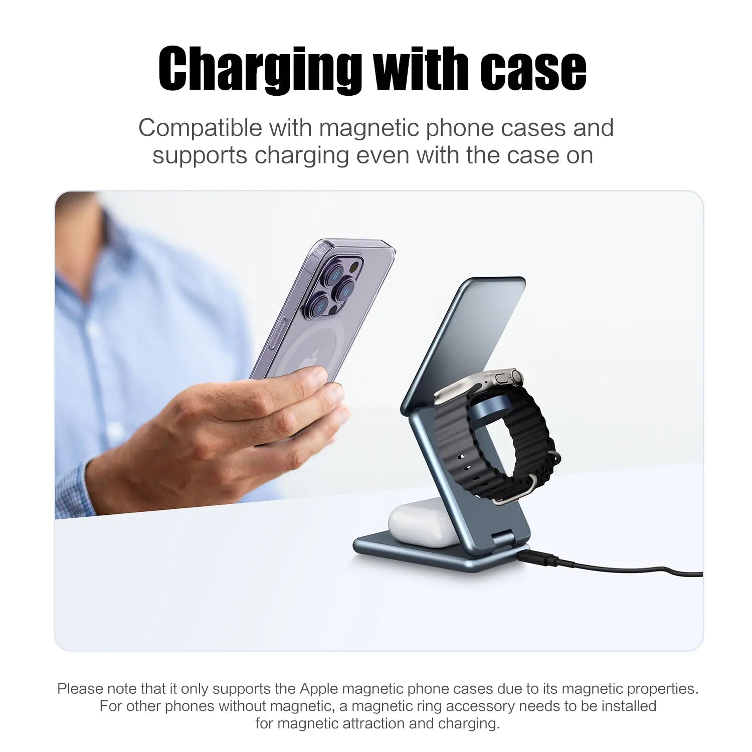 30W Magnetic Wireless Charger 3-in-1 - Electronics Niche