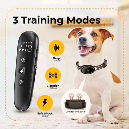 Dog Training Collar with Remote - Waterproof Electronic Collar for Small, Medium, and Large Dogs, Rechargeable with 3 Adjustable Training Modes, Helps Promote Positive Behavior Across All Breeds. - Electronics Niche