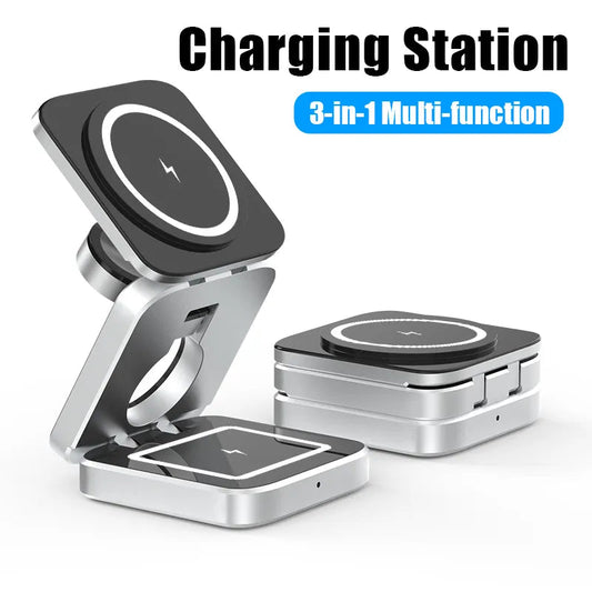 3 in 1 Wireless Charging Station - Electronics Niche