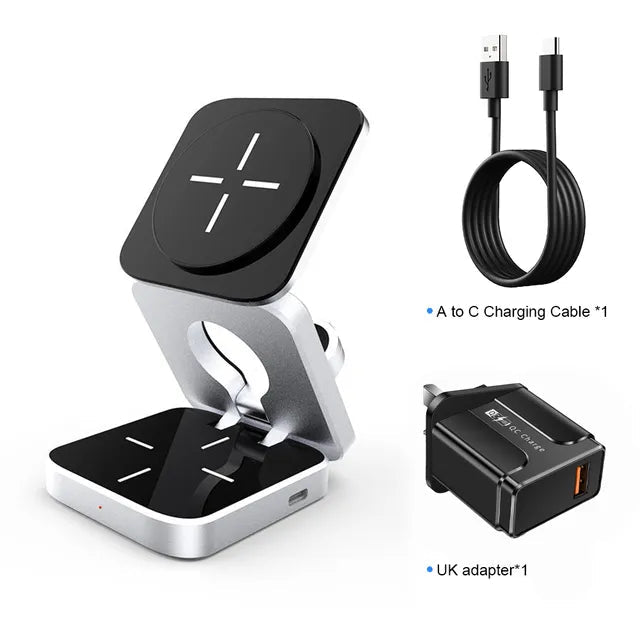 3 in 1 Wireless Charging Station - Electronics Niche