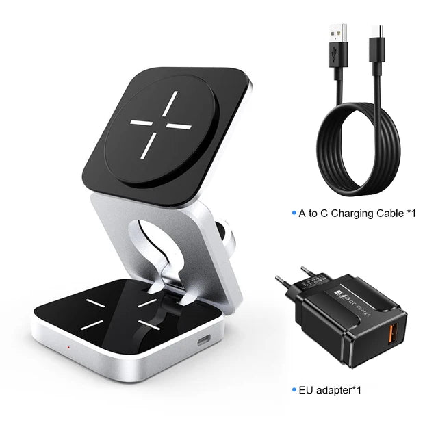 3 in 1 Wireless Charging Station - Electronics Niche